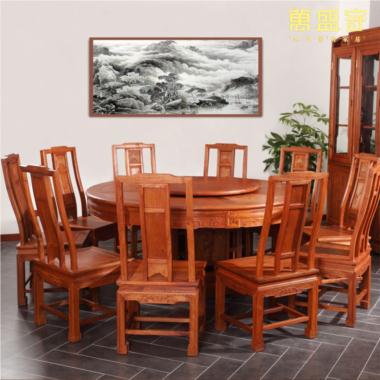 花梨憶家圓臺(tái)